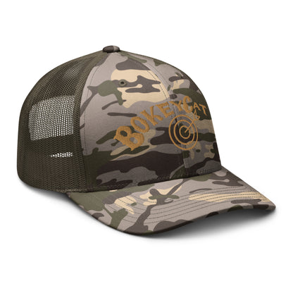 BokeyCat  Camouflage trucker hat