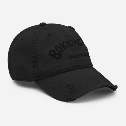 BokeyCat Distressed Dad Hat