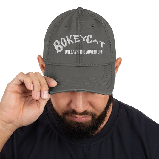 BokeyCat Distressed Dad Hat