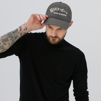 BokeyCat Distressed Dad Hat