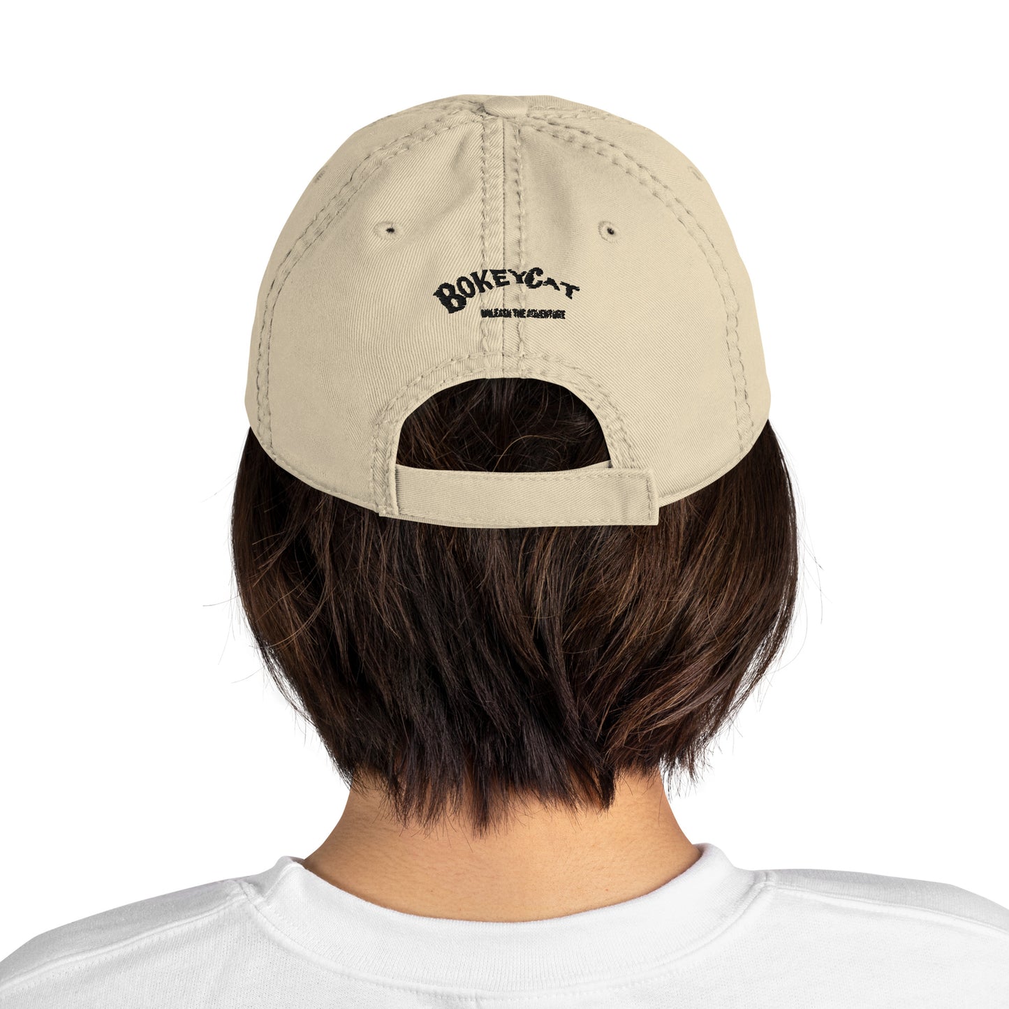 BokeyCat Distressed Dad Hat