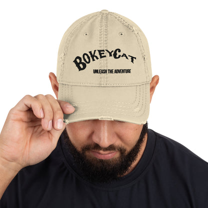 BokeyCat Distressed Dad Hat