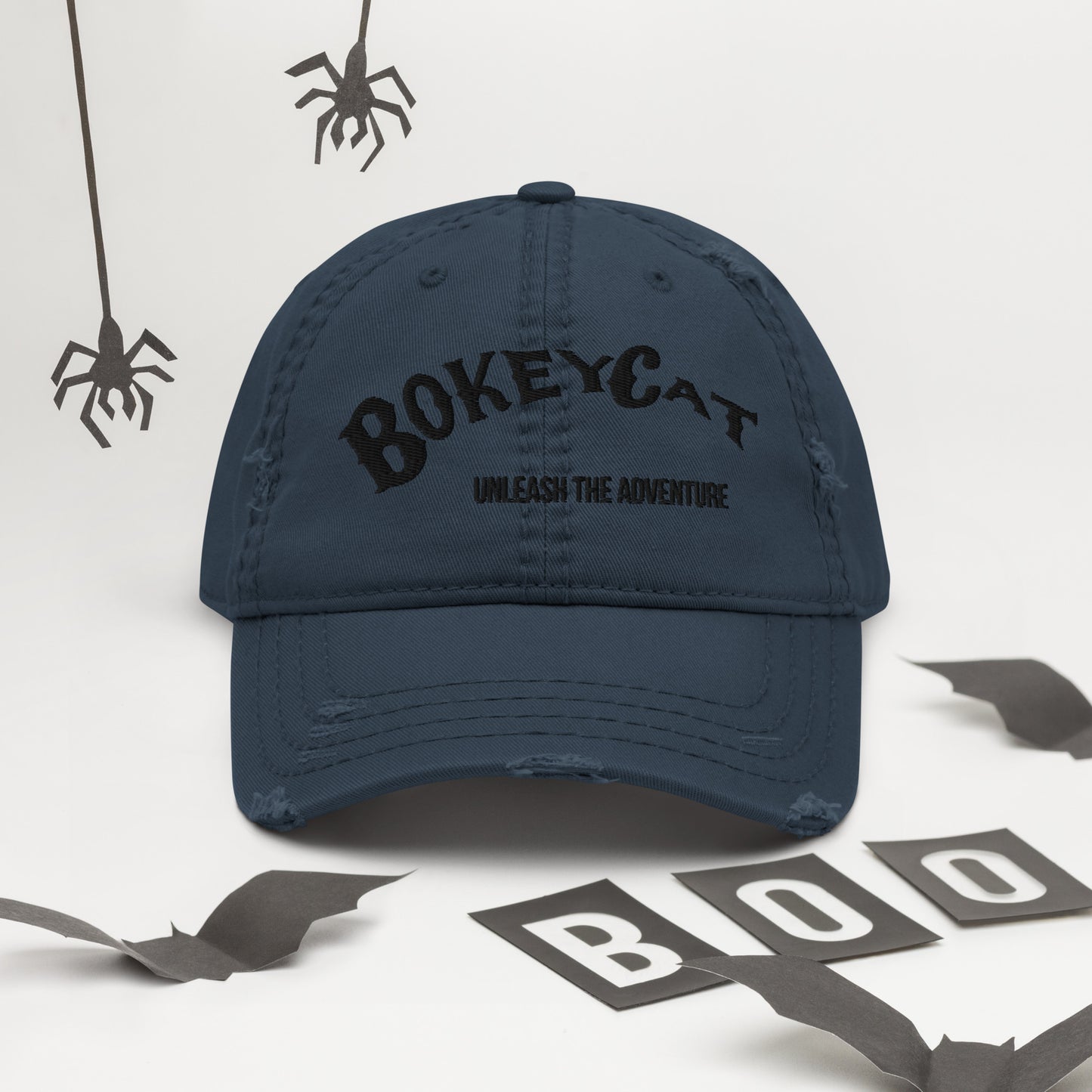 BokeyCat Distressed Dad Hat