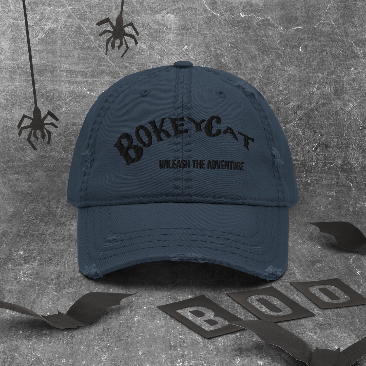 BokeyCat Distressed Dad Hat