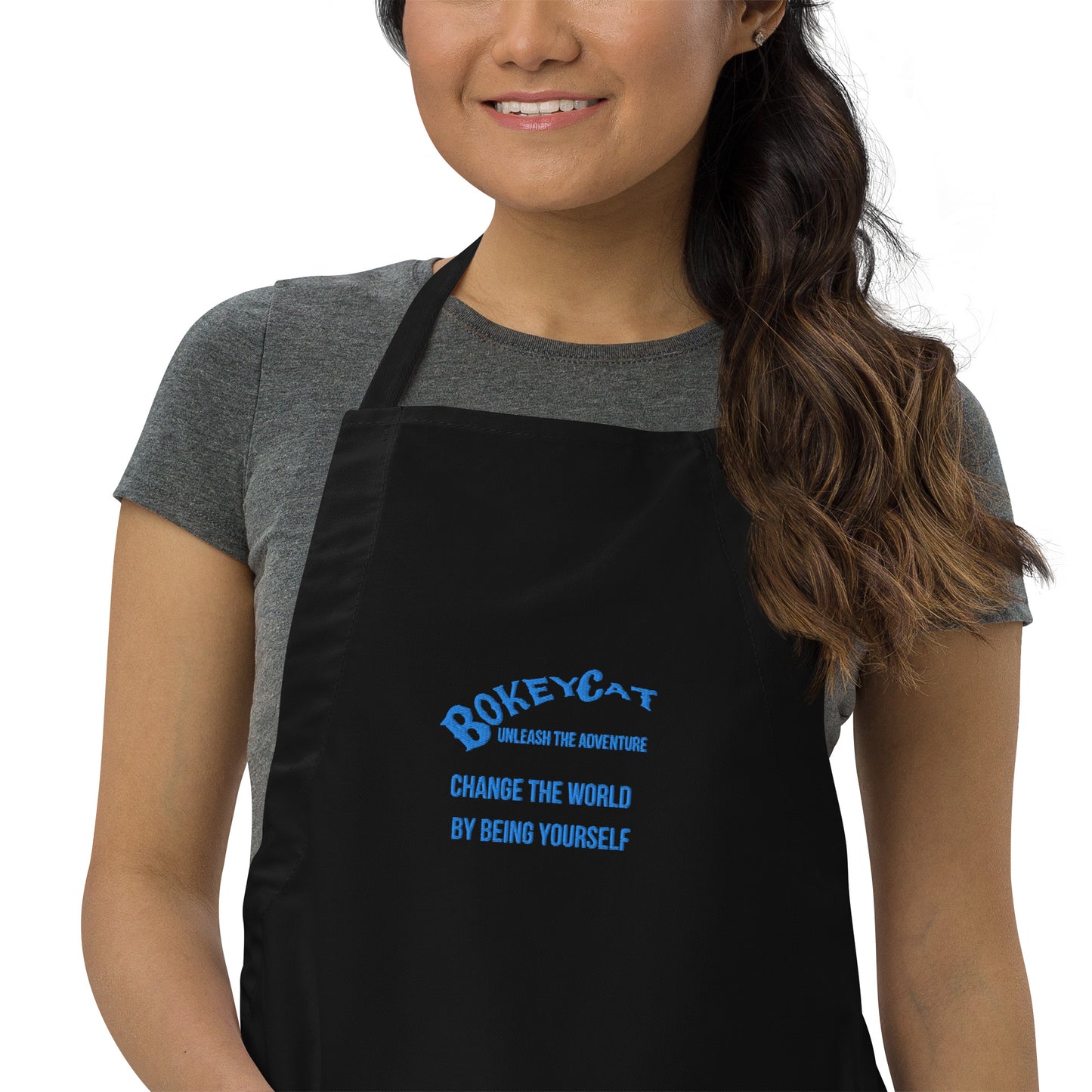 BokeyCat Embroidered Apron