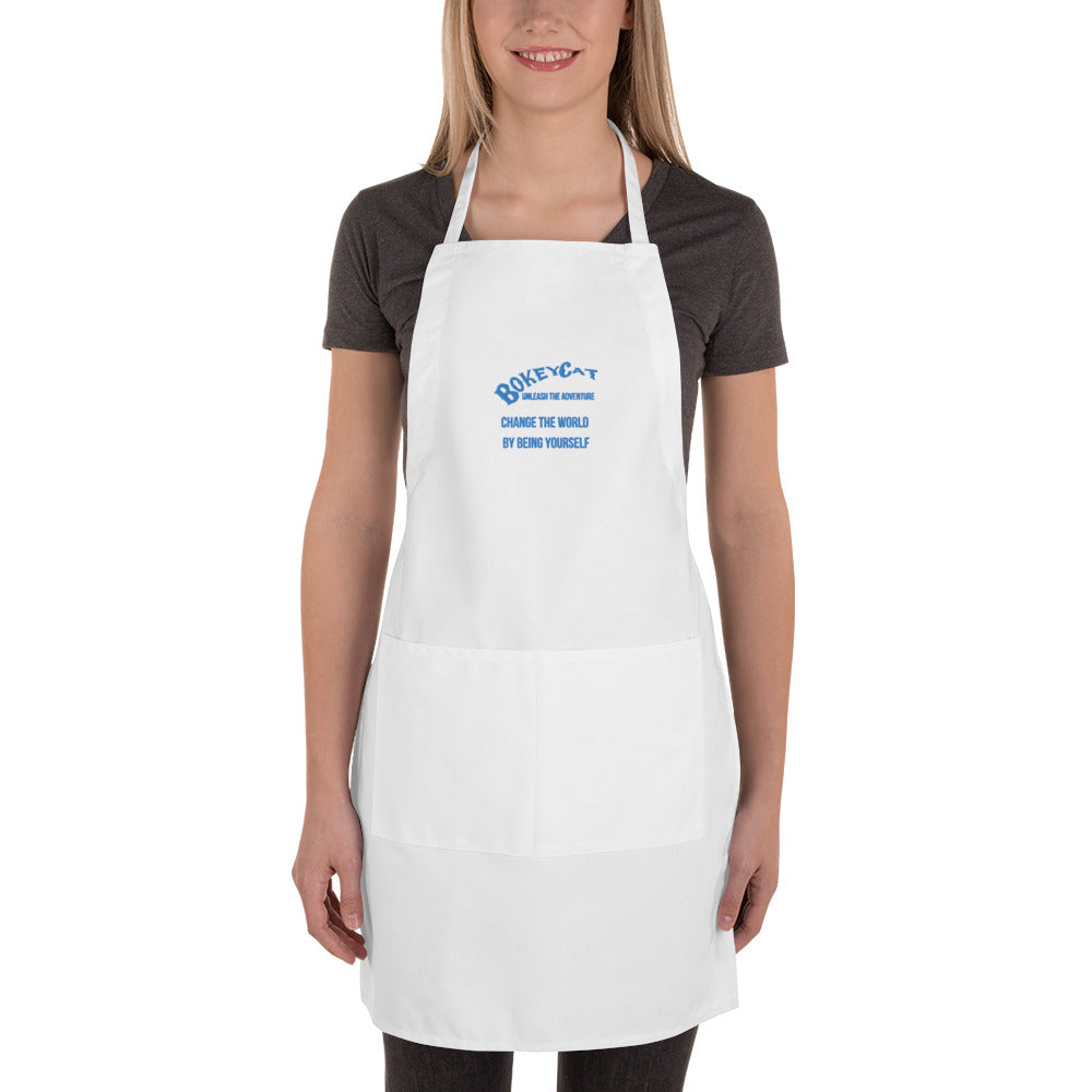 BokeyCat Embroidered Apron