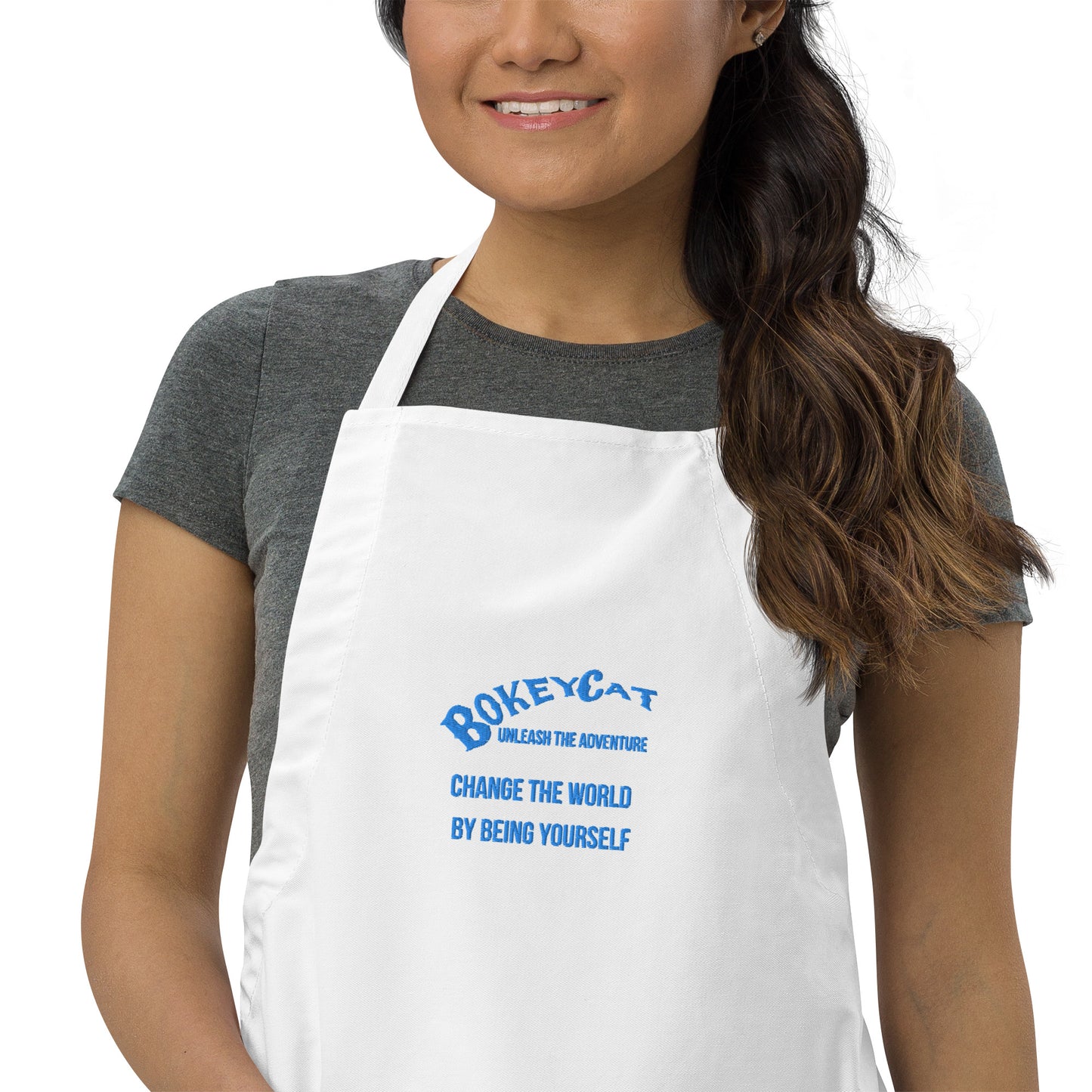 BokeyCat Embroidered Apron