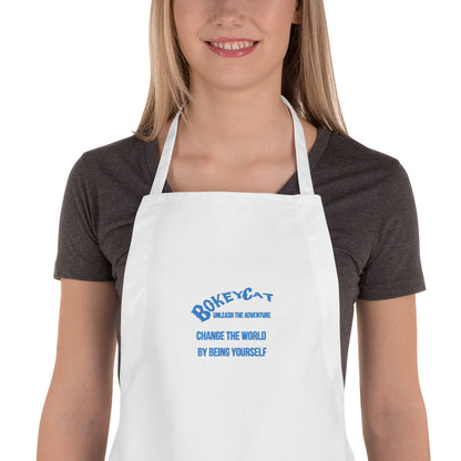 BokeyCat Embroidered Apron