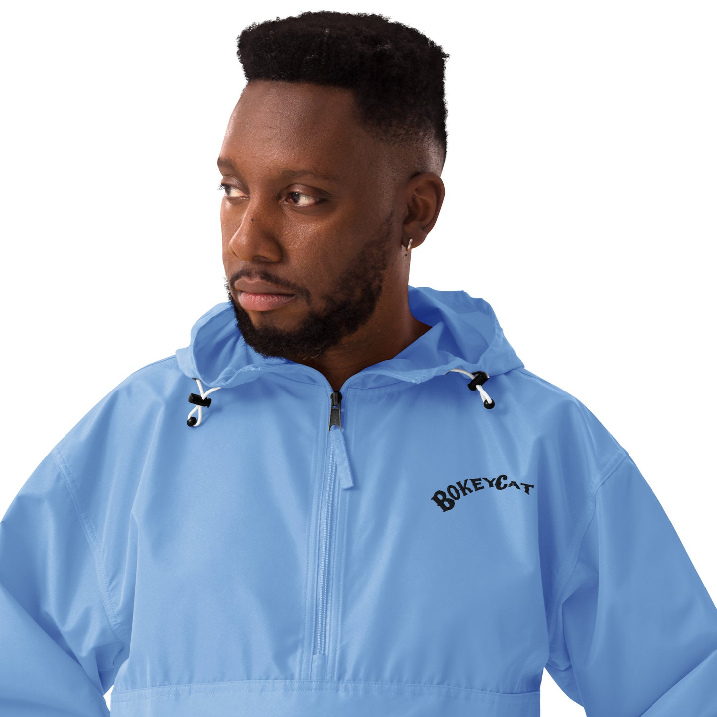 BokeyCat Embroidered Champion Packable Jacket