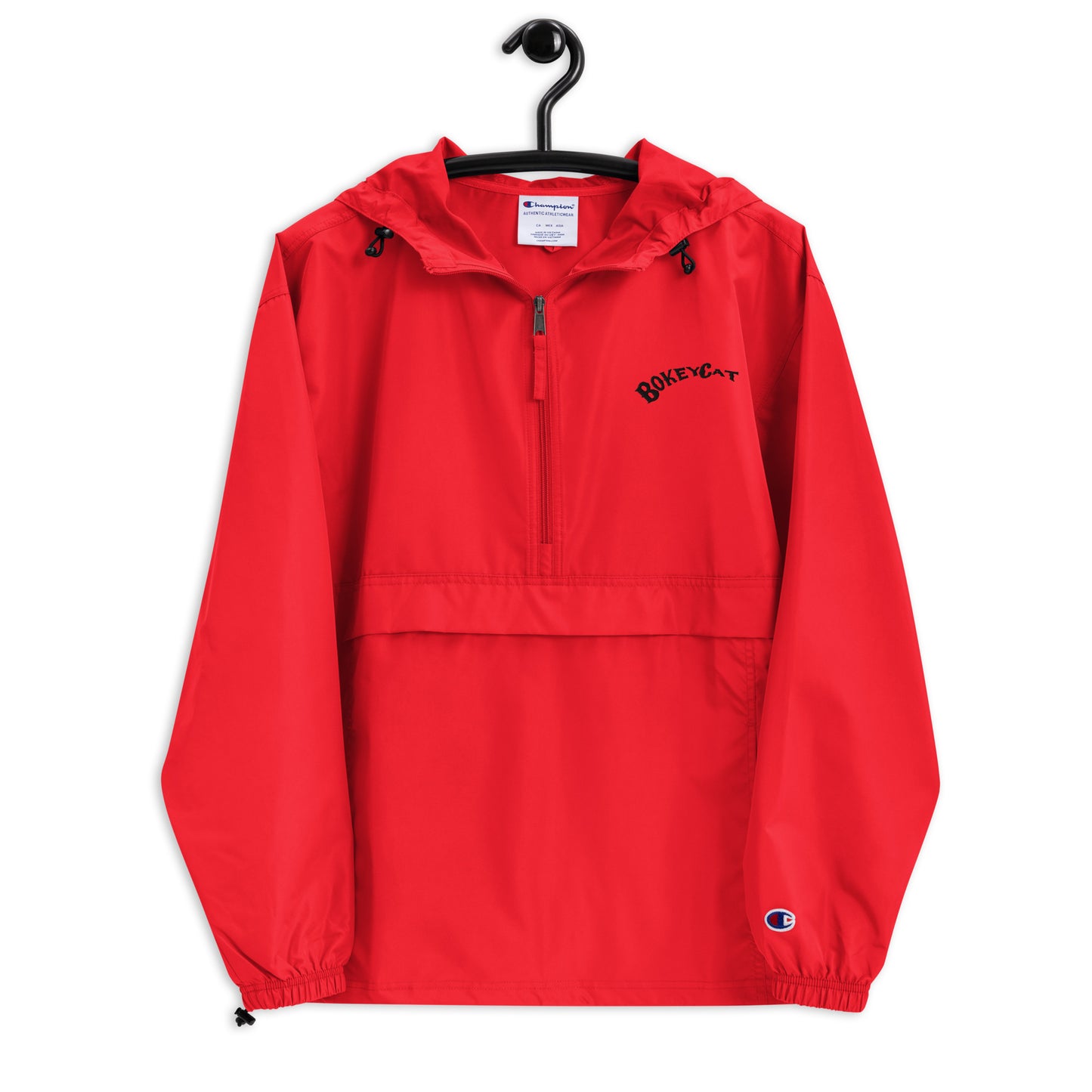 BokeyCat Embroidered Champion Packable Jacket