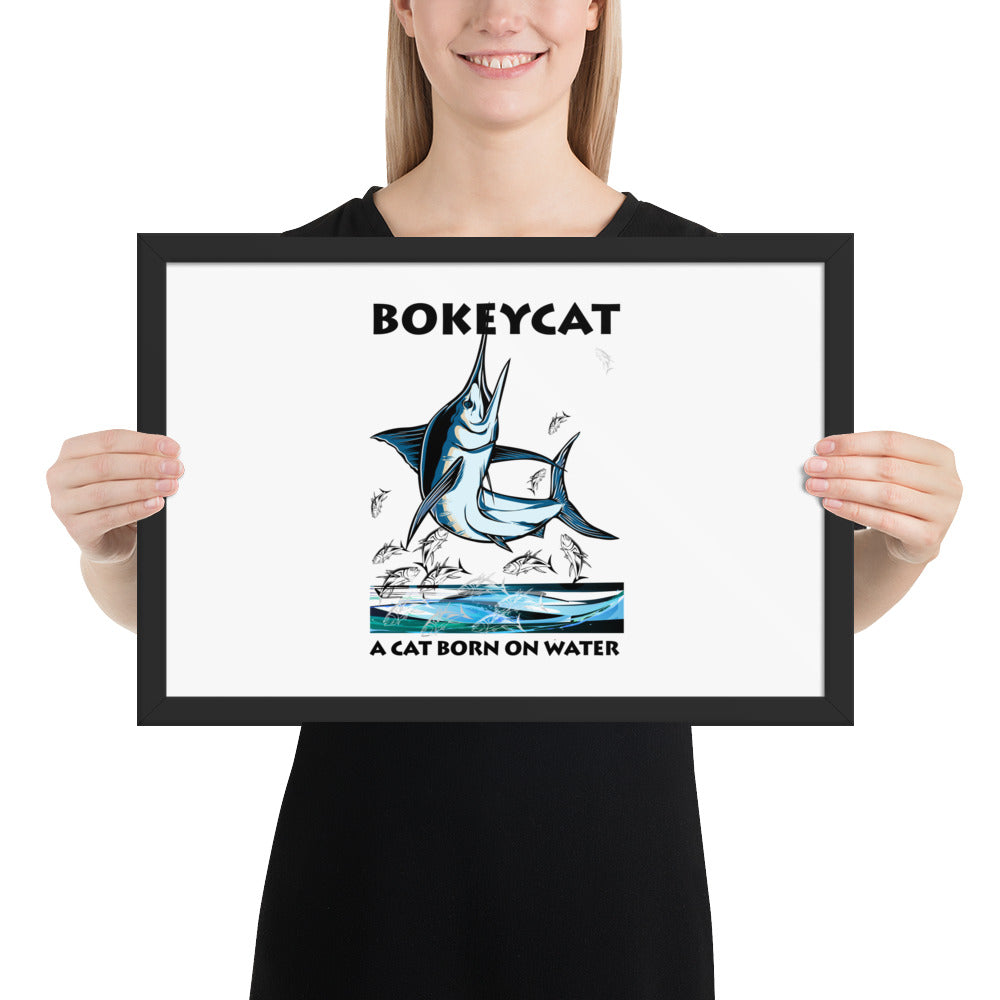 BokeyCat Framed poster