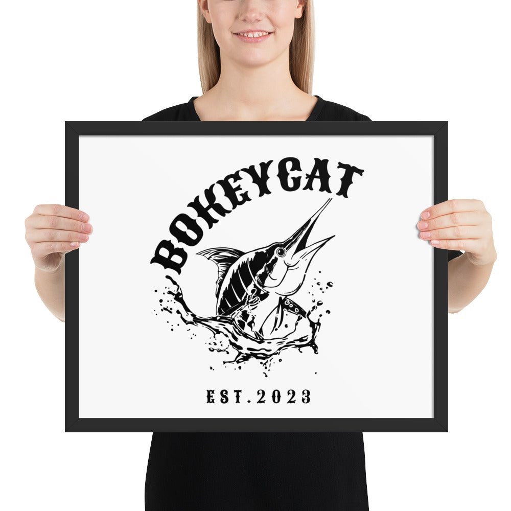 BokeyCat Framed poster