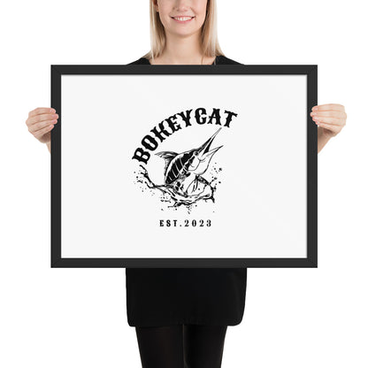 BokeyCat Framed poster