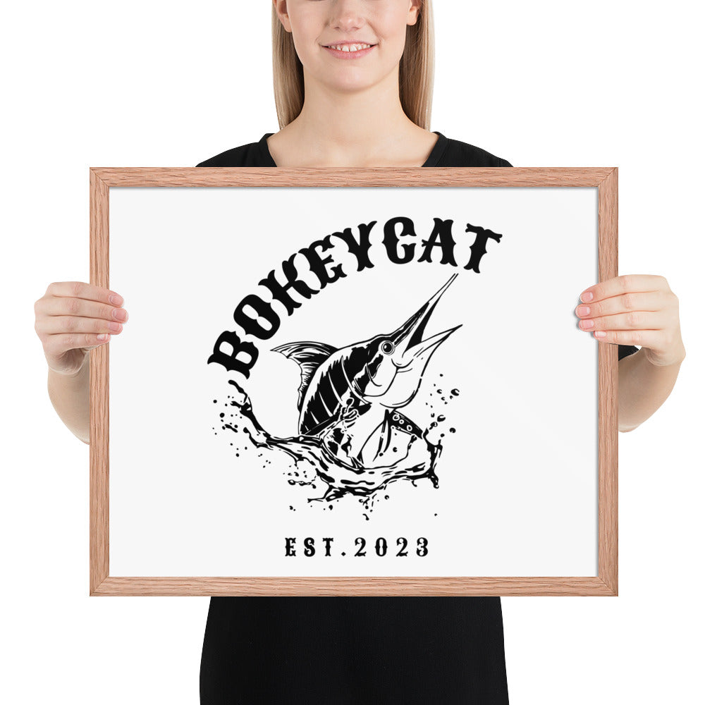 BokeyCat Framed poster