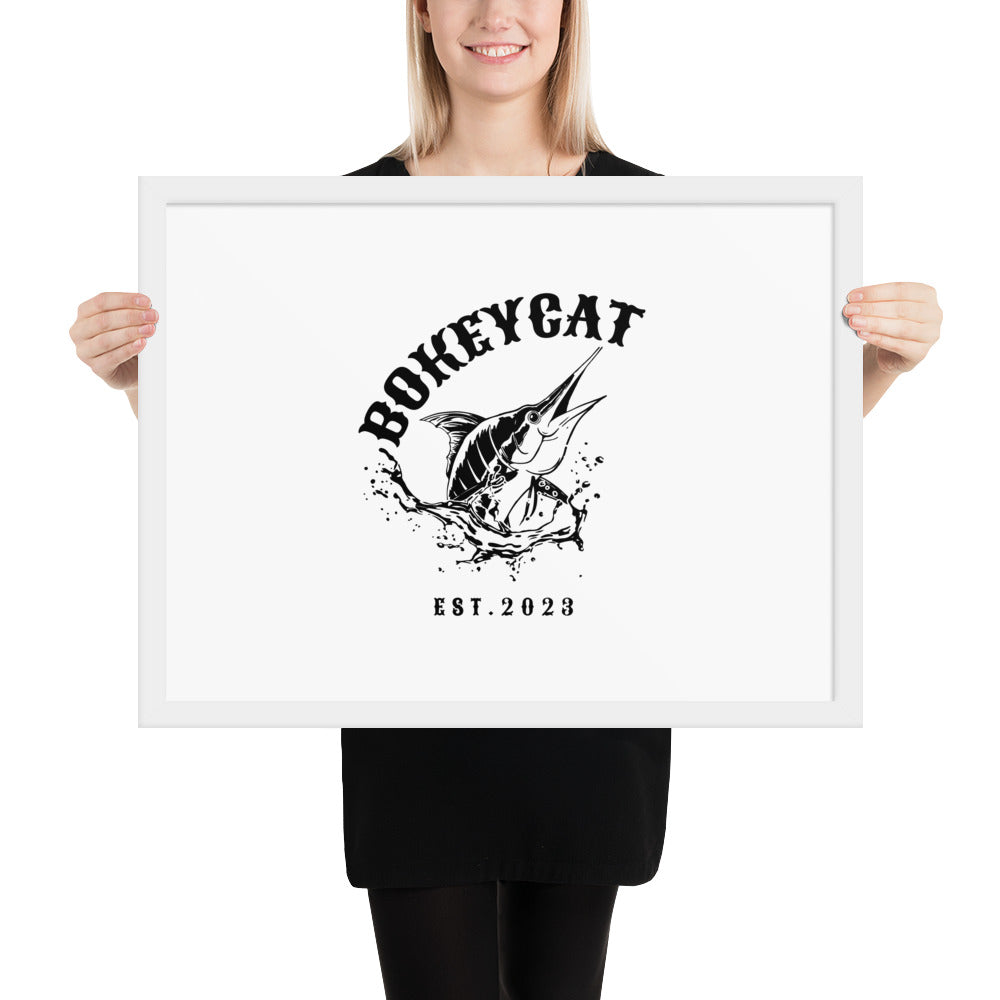 BokeyCat Framed poster