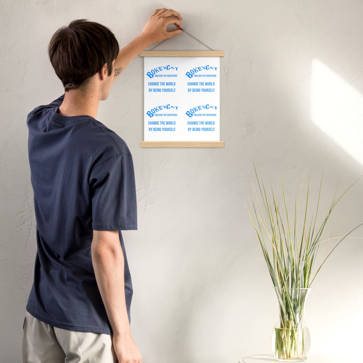 BokeyCat Poster with hangers