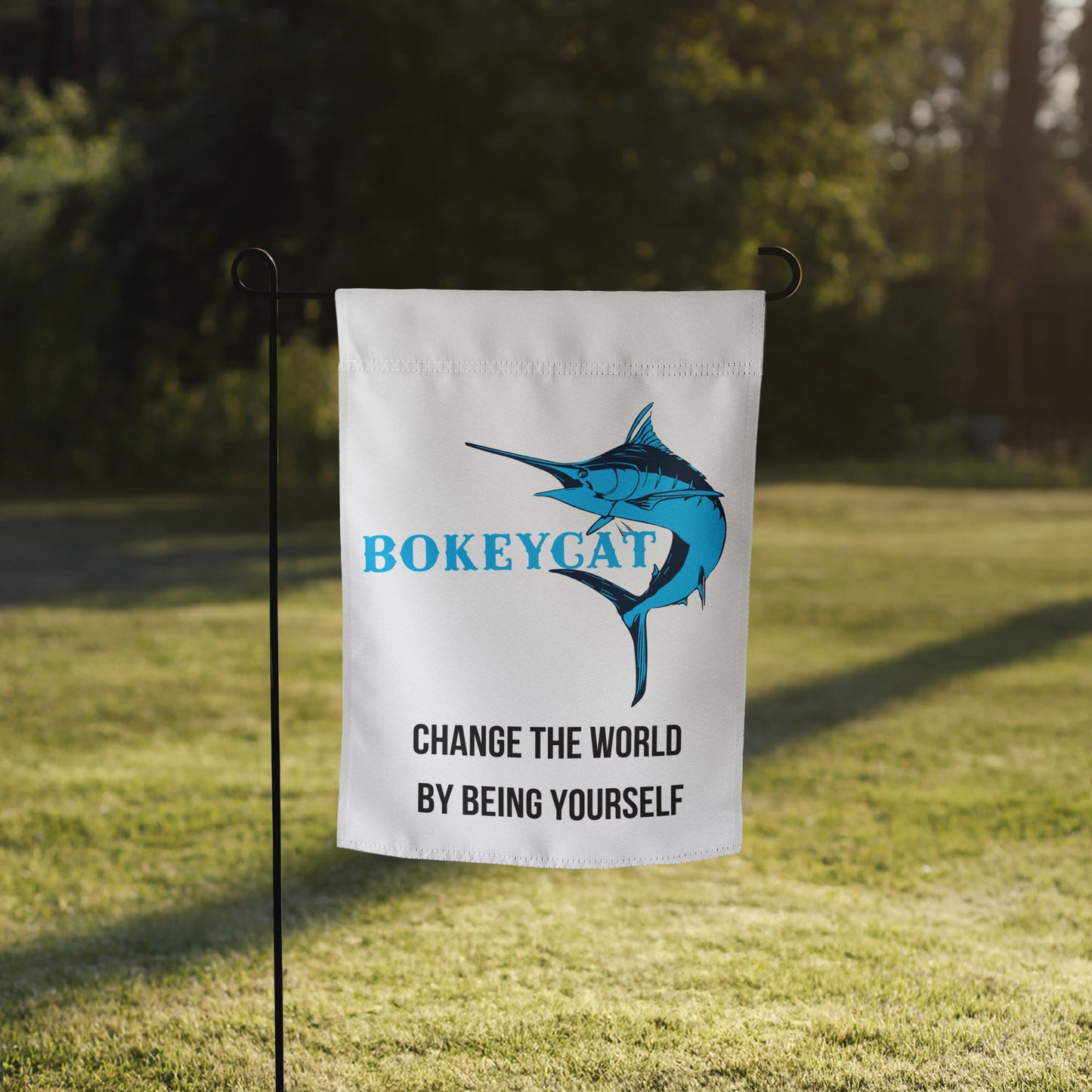 BokeyCat Garden flag