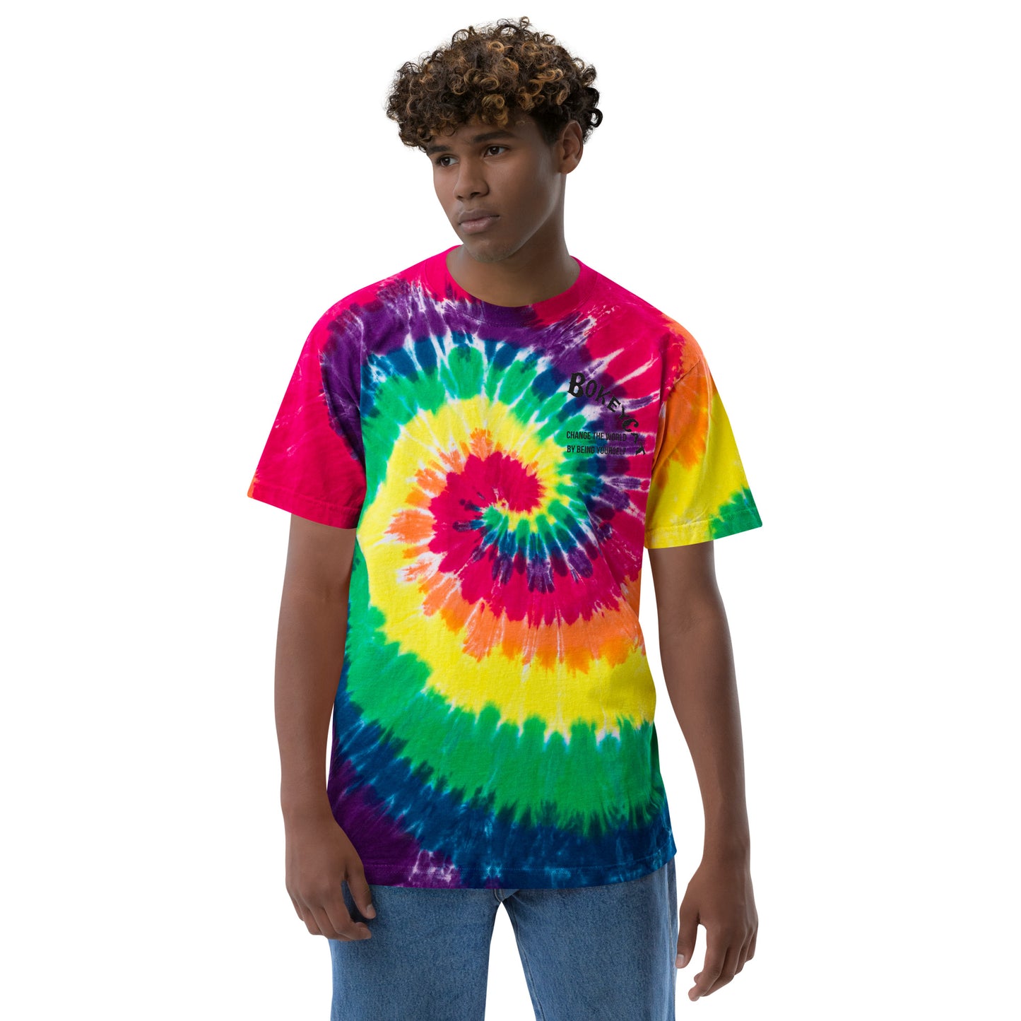 BokeyCat Oversized tie-dye t-shirt