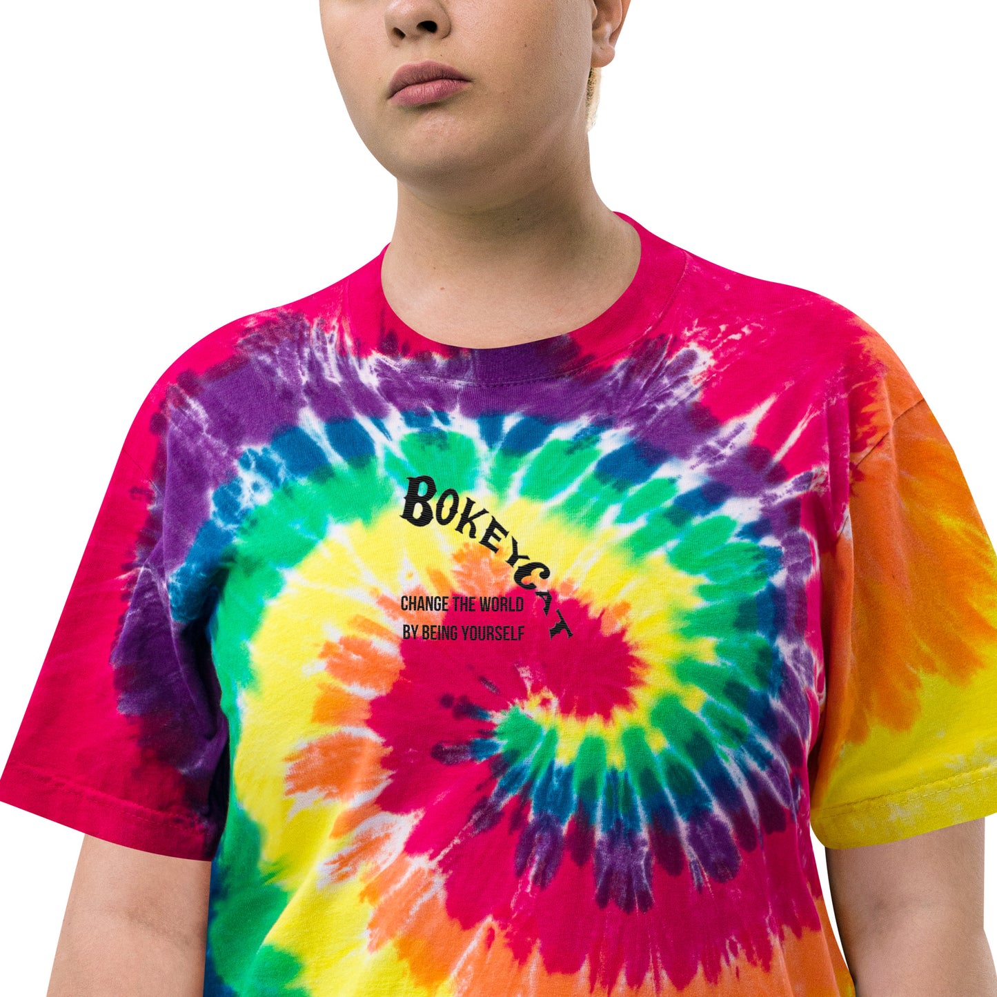 BokeyCat Oversized tie-dye t-shirt