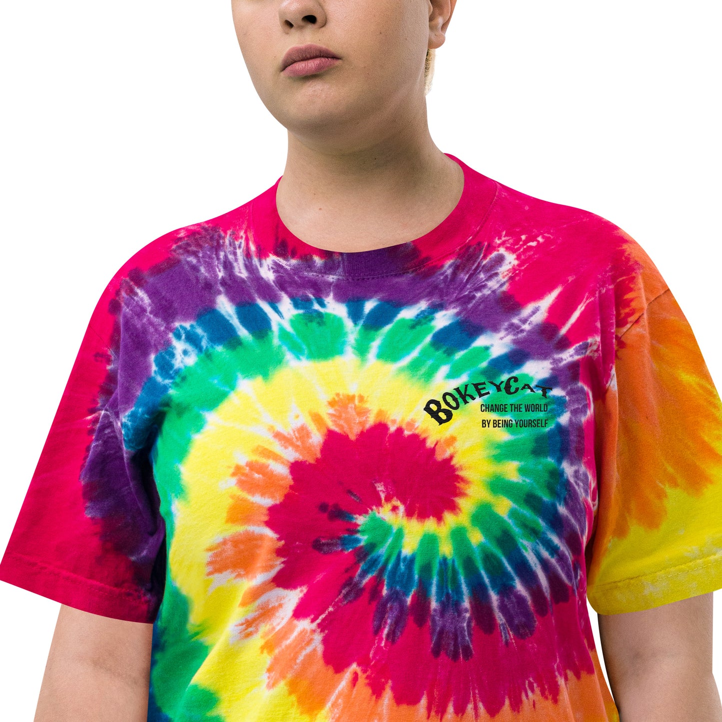 BokeyCat Oversized tie-dye t-shirt