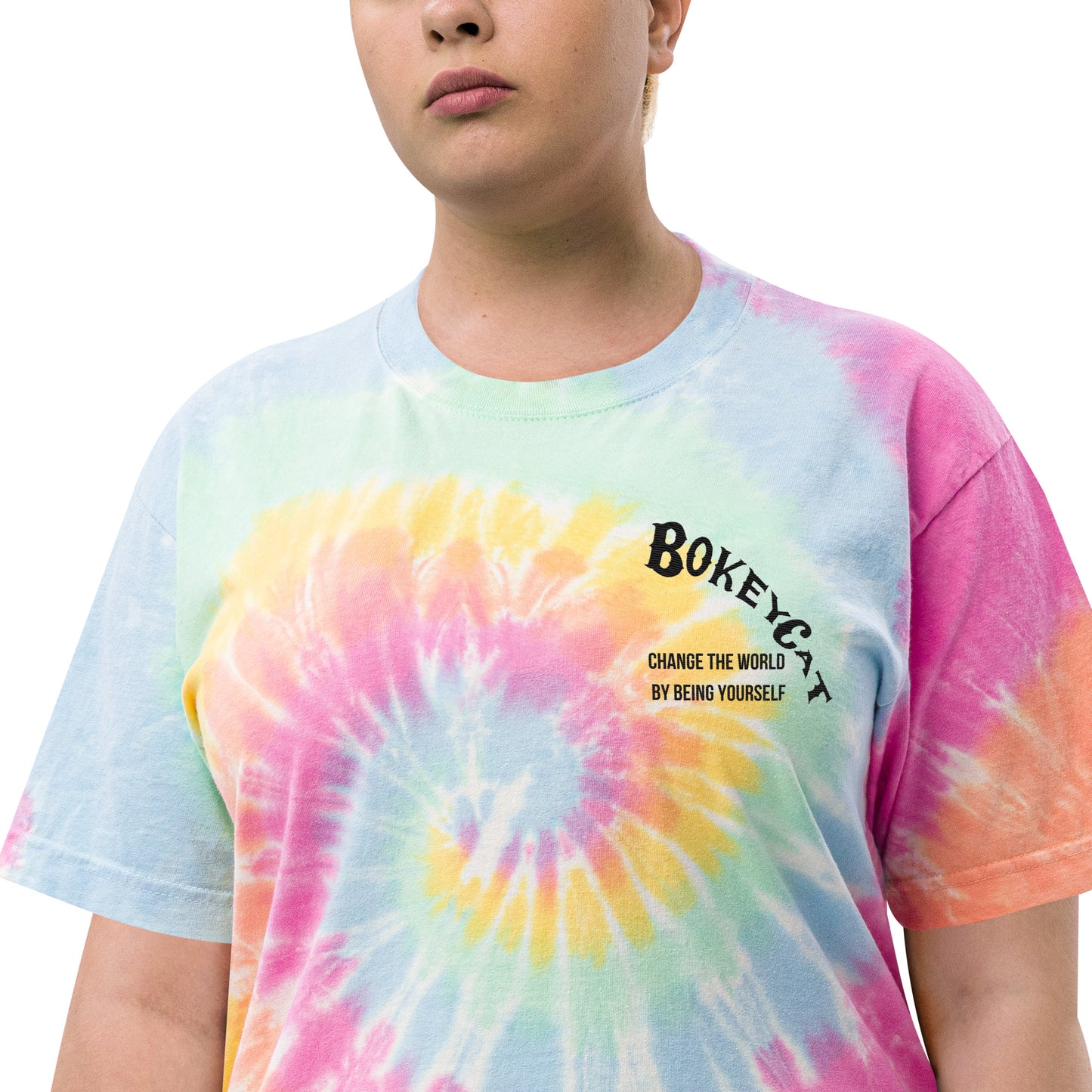 BokeyCat Oversized tie-dye t-shirt