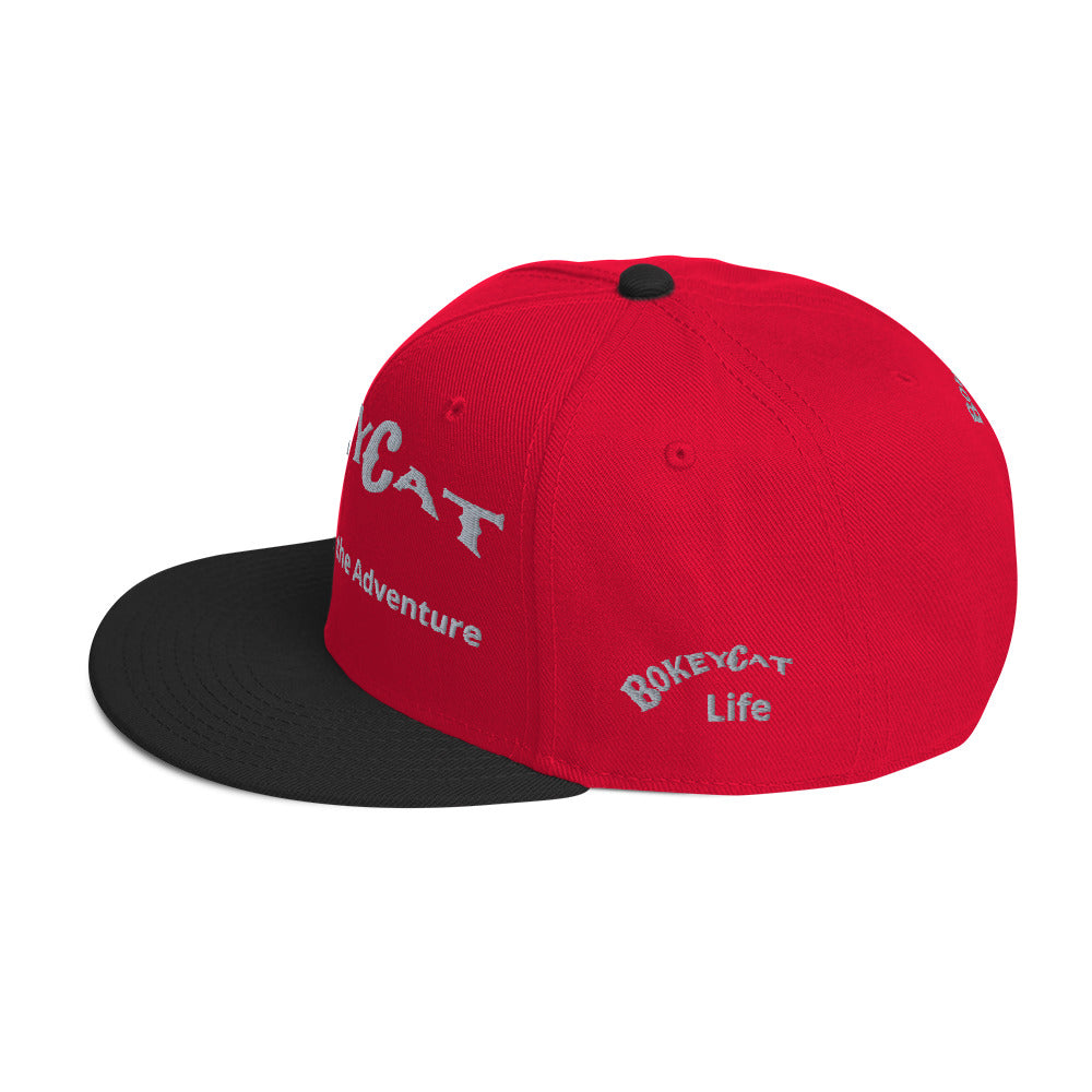 BokeyCat Life Snapback Hat