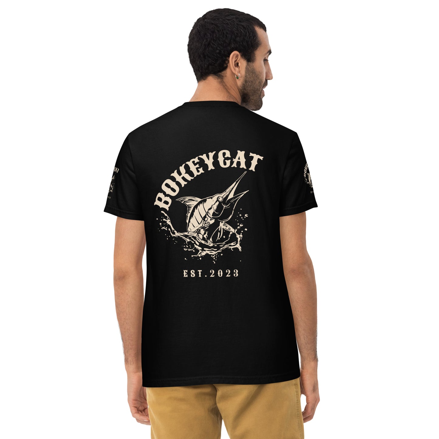 BokeyCat Unisex garment-dyed pocket t-shirt