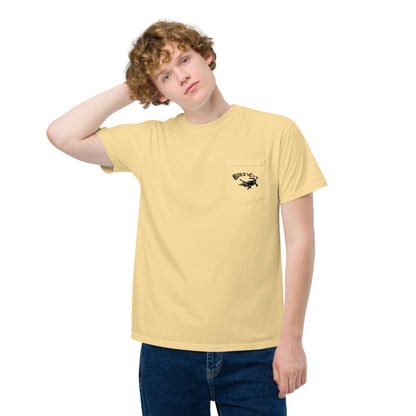 BokeyCat Unisex garment-dyed pocket t-shirt