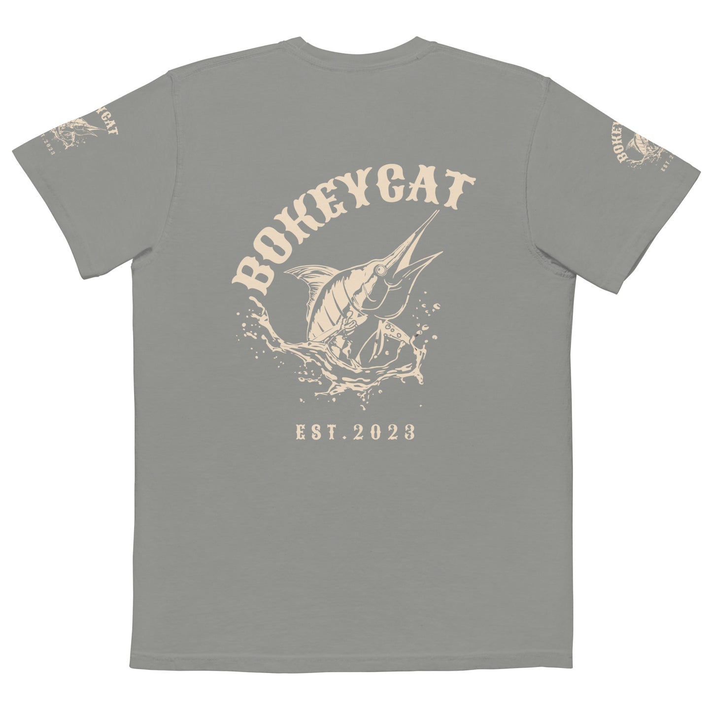 BokeyCat Unisex garment-dyed pocket t-shirt