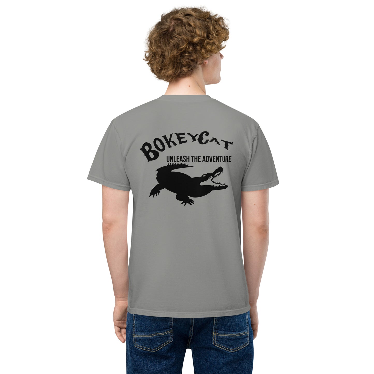 BokeyCat Unisex garment-dyed pocket t-shirt