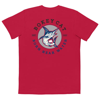 BokeyCat Unisex garment-dyed pocket t-shirt