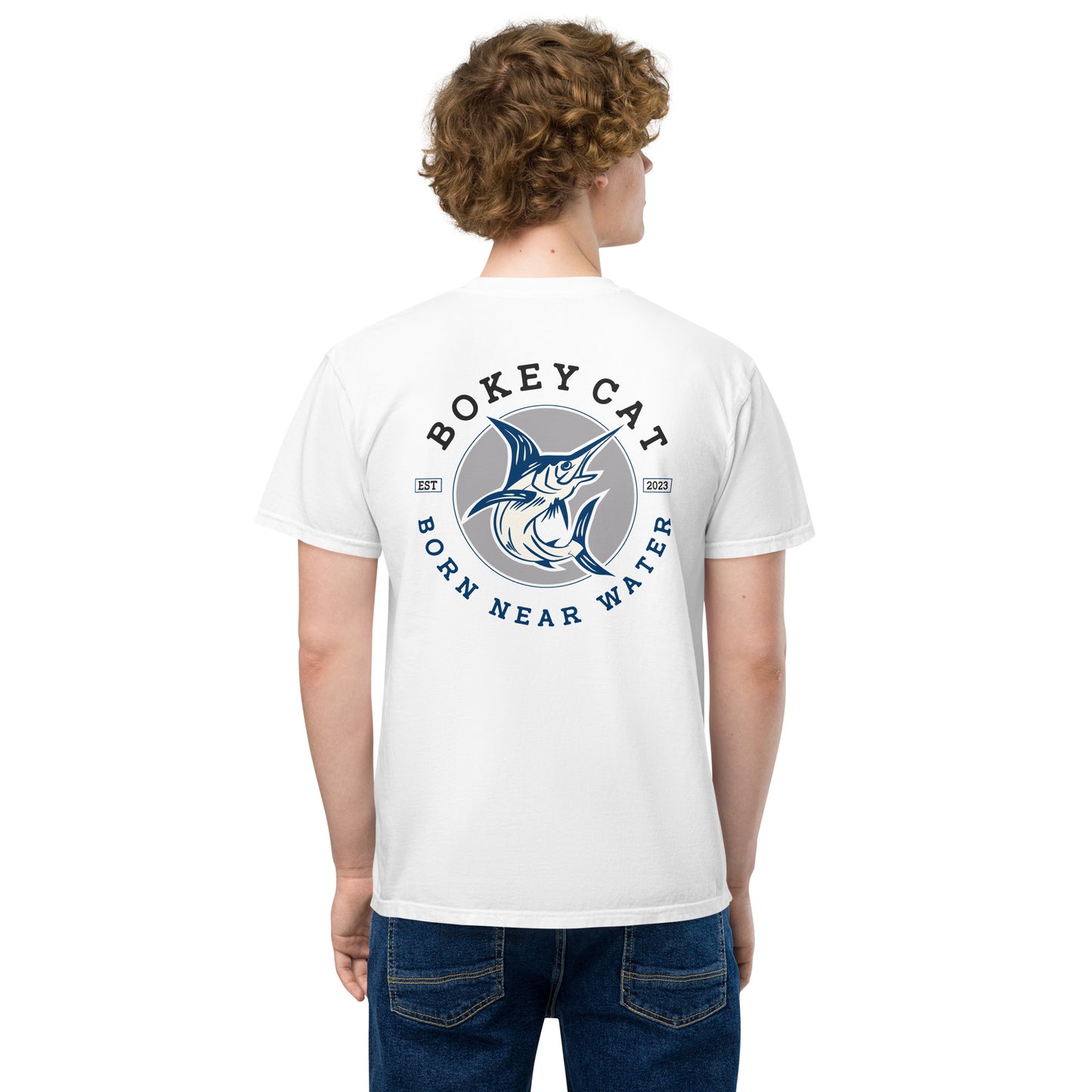 BokeyCat Unisex garment-dyed pocket t-shirt