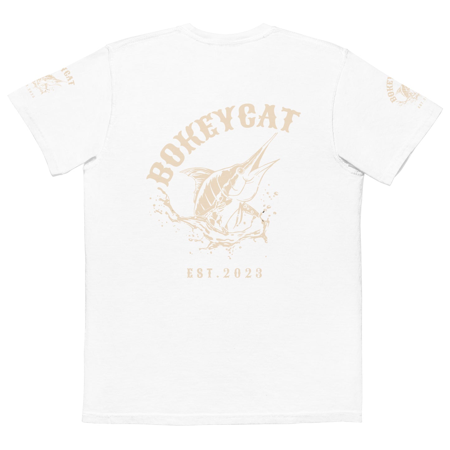 BokeyCat Unisex garment-dyed pocket t-shirt