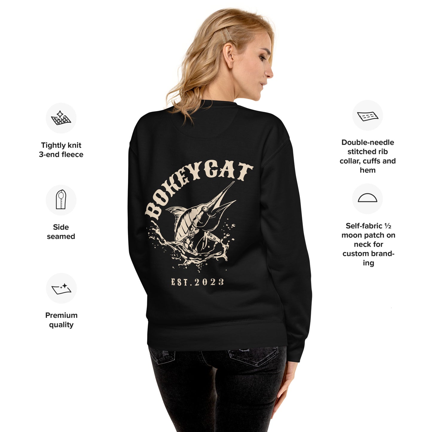 BokeyCat Unisex Premium Sweatshirt