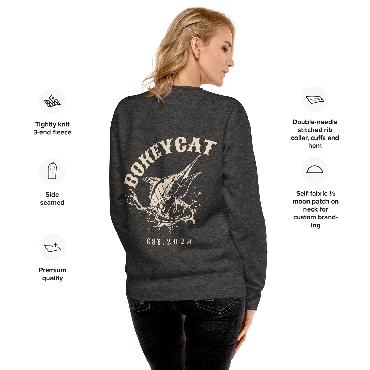 BokeyCat Unisex Premium Sweatshirt