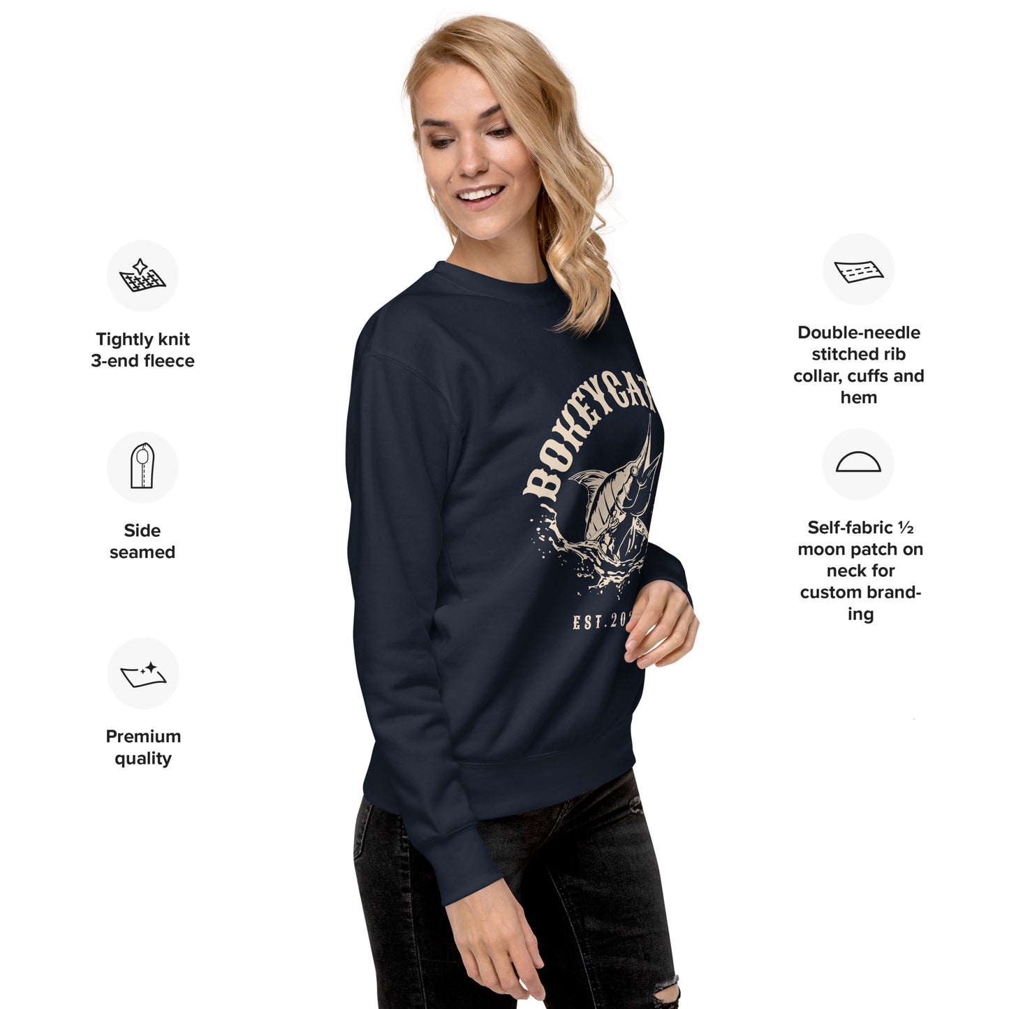 BokeyCat Unisex Premium Sweatshirt