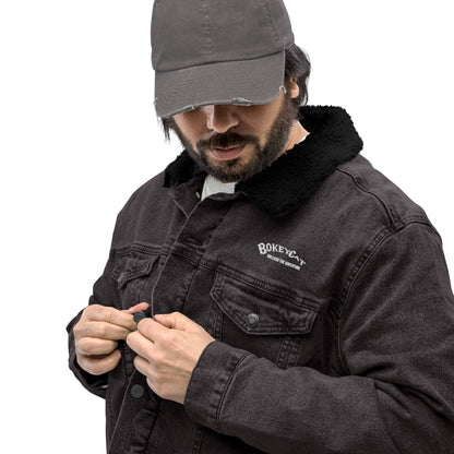 BokeyCat Unisex denim sherpa jacket