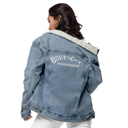 BokeyCat Unisex denim sherpa jacket