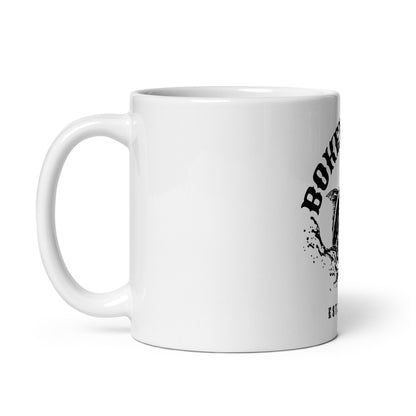 BokeyCat White glossy mug